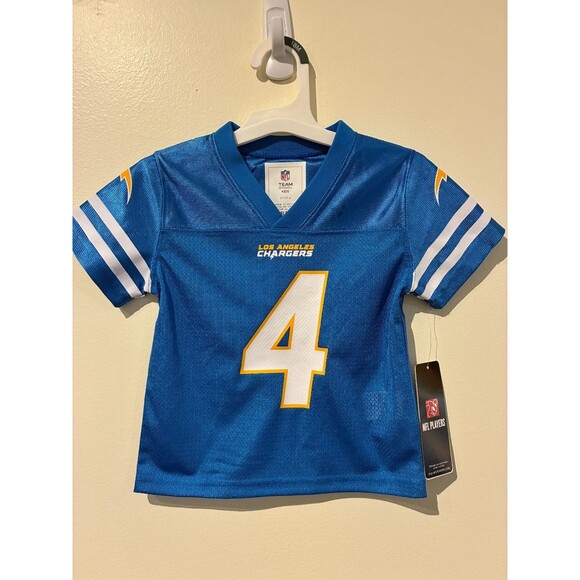 NWT NFL Los Angeles Chargers #4 Gus Edwards Jersey - 2T - Picture 1 of 5